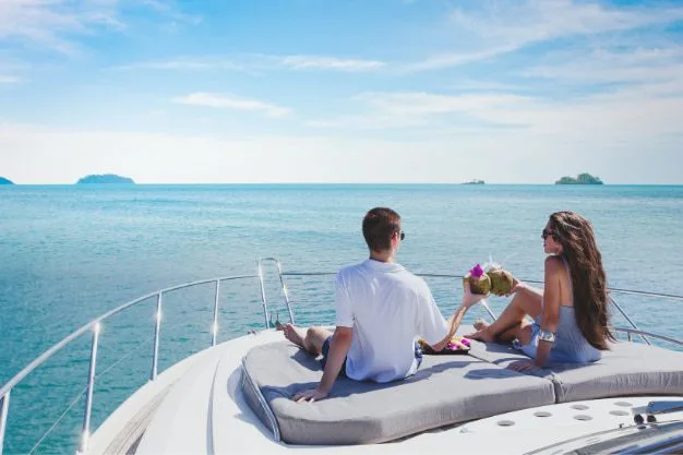 Romantic Date on a Yacht